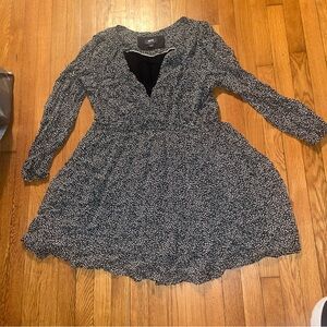 Maeve Black and White  XL Leopard Print Dress